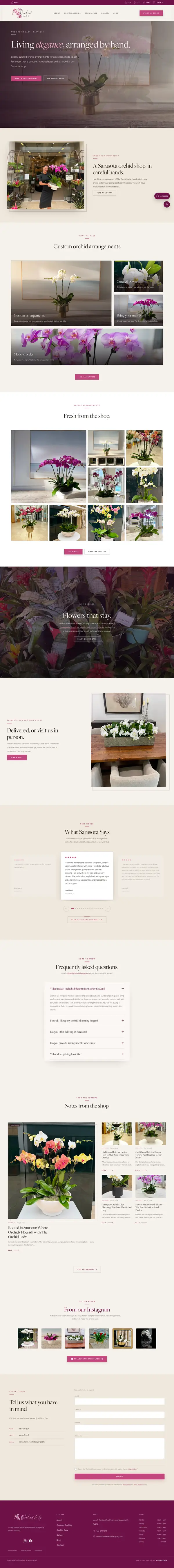 The Orchid Lady homepage