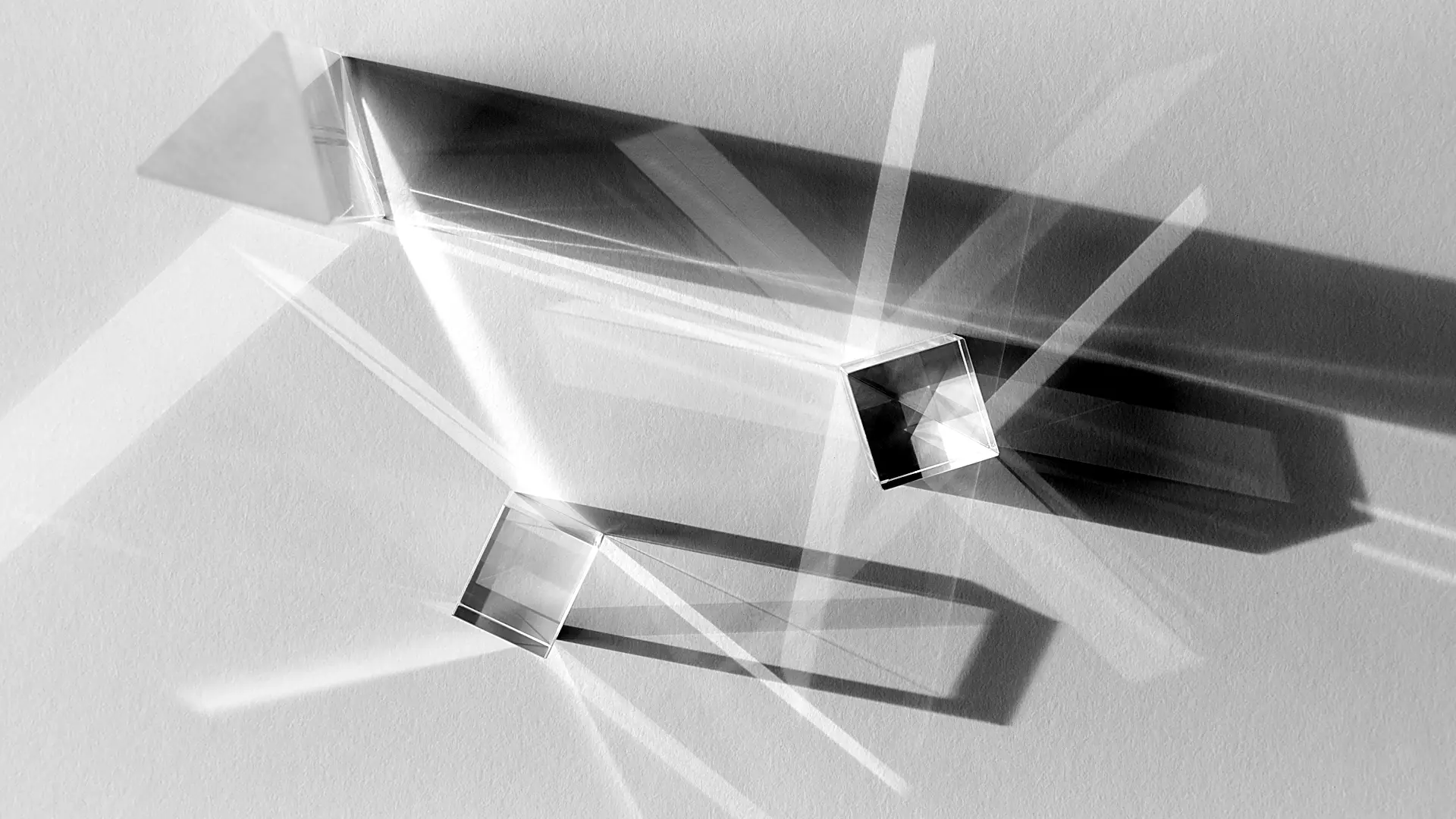 Strategic refraction: layered glass and architectural patterns representing AI interface design